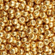 Miyuki rocailles Perlen 6/0 - Galvanized gold 6-1052